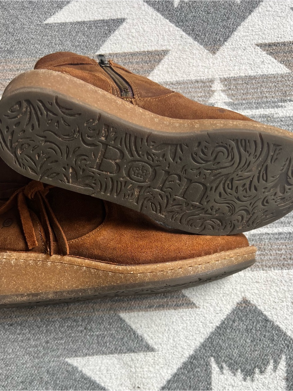 Born Vaughn Suede Ankle Boots with Tassel Detail - Picture 4 of 5